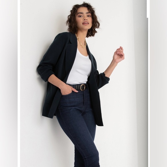 Ricki's Sweaters - Ricki’s Navy Sweater Blazer Cardigan with Pockets Size XS